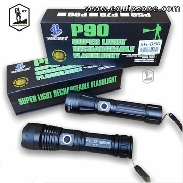 P90 LED LIGHT FLASHLIGHT 2 PICE 89