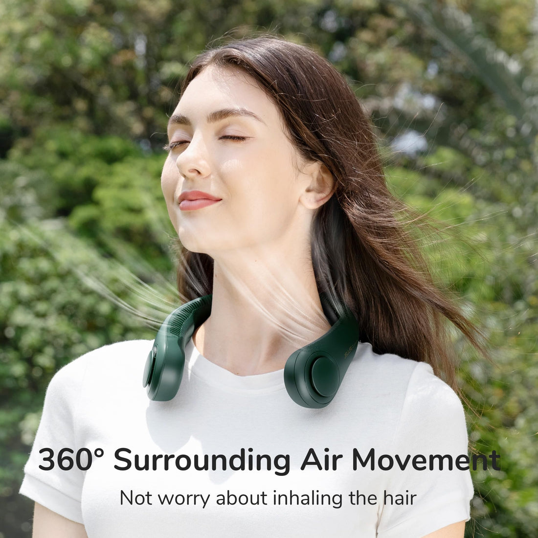 ‎JISULIFE Portable Neck Fan