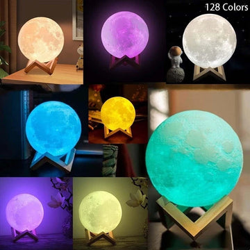 Moon Lamp, Adjustable in 128 Colors