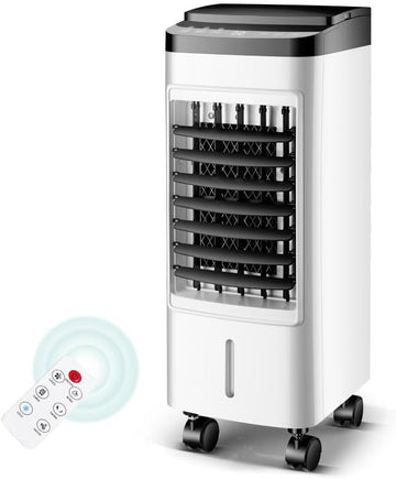 Air Cooler, Fan Humidifier with LED Display and Remote Timer for Office,Bedroom,Kitchen